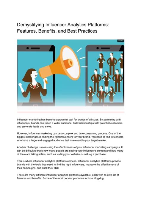 Ppt Demystifying Influencer Analytics Platforms Features Benefits