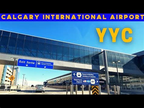 Driving Thru Calgary International Airport YYC Departures