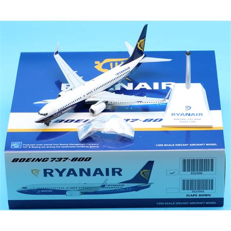 XX2496 Alloy Collectible Plane Gift JC Wings 1 200 Ryanair Boeing B737