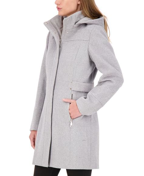 Vince Camuto Hooded A Line Walker Coat And Reviews Coats Women Macys