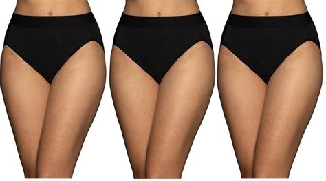 3 Pairs Vanity Fair Women S Beyond Comfort Hi Cut Briefs Modal 13250