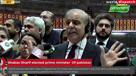 Pakistans Parliament Elects Shehbaz Sharif For Second Term As Prime