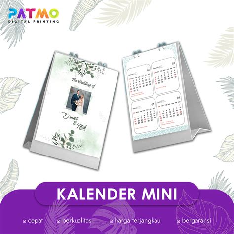 Jual Kalender Meja Mini Souvenir Pernikahan Min Order Pcs Free