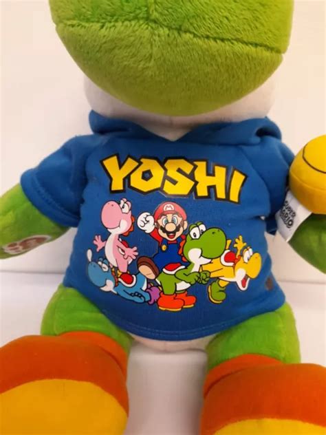 Build A Bear Official Nintendo Super Mario Yoshi Plush Soft Toy