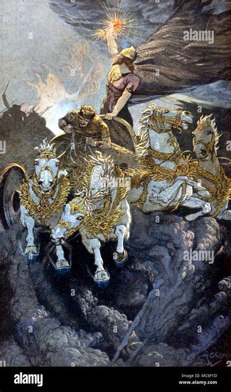 BABYLONIAN MYTHOLOGY The avenger, Merodach, sets out in his chariot to ...