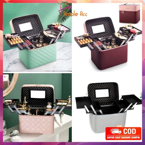 Jual COD DO K1 KOTAK MAKEUP BOX MAKEUP BEAUTY CASE TEMPAT KOSMETIK