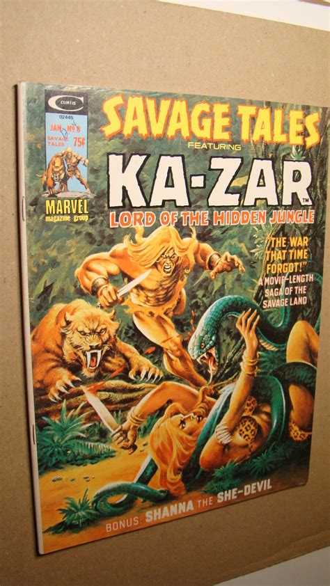 Savage Tales 8 Nice Copy Shanna The She Devil Glossy Zabu Ka Zar