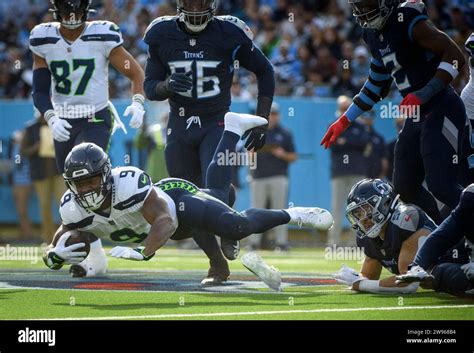 Nashville Tennessee USA 24th Dec 2023 Seattle Seahawks Running