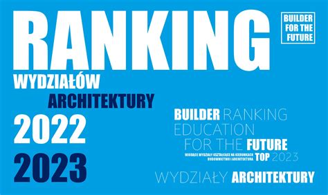 Ranking Wydzia W Architektury Builder Ranking Education For The