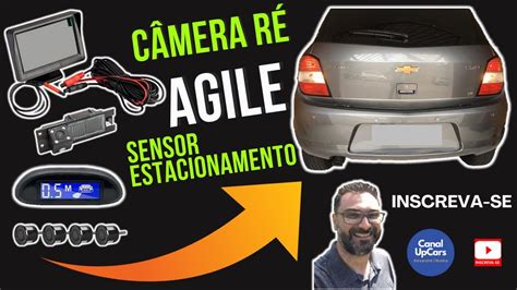 Como instalar câmera de ré e sensor de estacionamento Agile YouTube