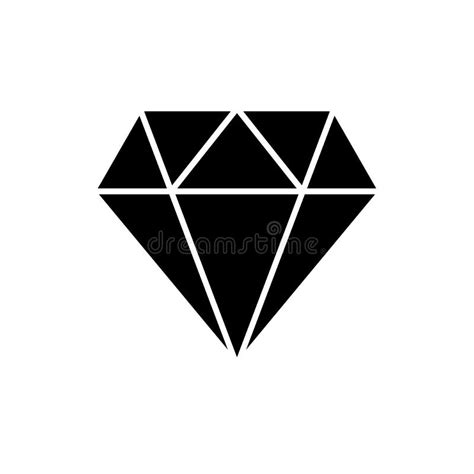 Linha Cone Do Diamante Ilustra O Do Vetor Ilustra O De Fluxo