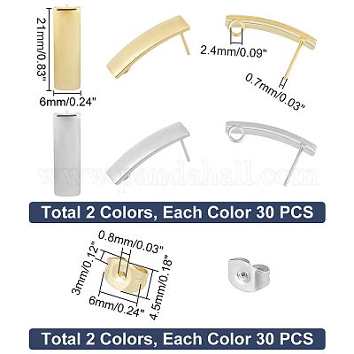 Wholesale Unicraftale Pcs Colors Stainless Steel Stud Earring