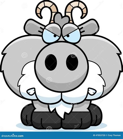 Cartoon Goat Angry Stock Vector Image 47053720