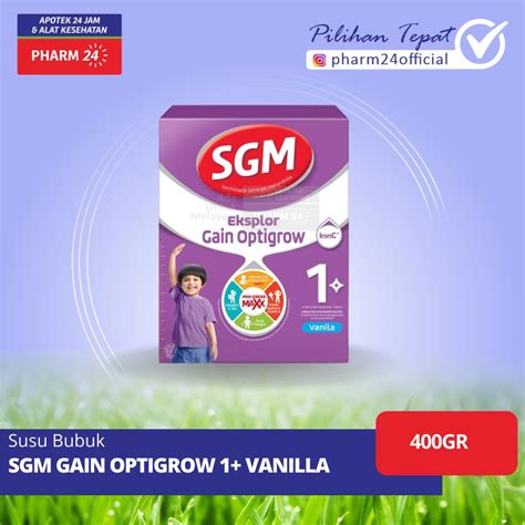 Jual SGM Explore Gain Optigrow 1 Susu Formula Anak Vanilla 400gr