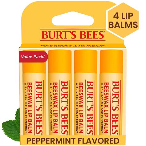 Buy Burts Bees Lip Balm Original Beeswax Lip Moisturizer With Responsibly Sourced Beeswax