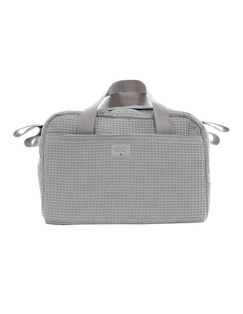 Bolso Maternal Uzturre Wafel Gris