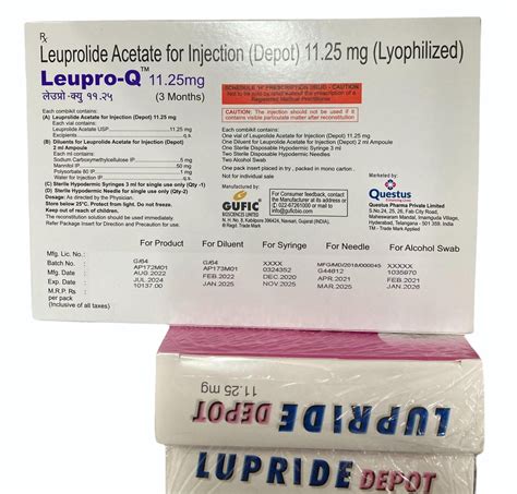 Leupro Q Gufic Bioscience Leuprolide Acetate Injection 1125mg Storage Below 30 Degree At Rs