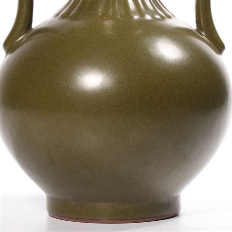 Bidlive A Teadust Glazed Gourd Shaped Vase