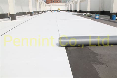 Whiteblack Homogeneousreinforced Pvc Waterproof Membrane Roofing