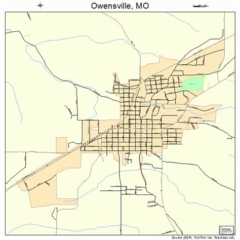 Owensville Missouri Street Map 2955640