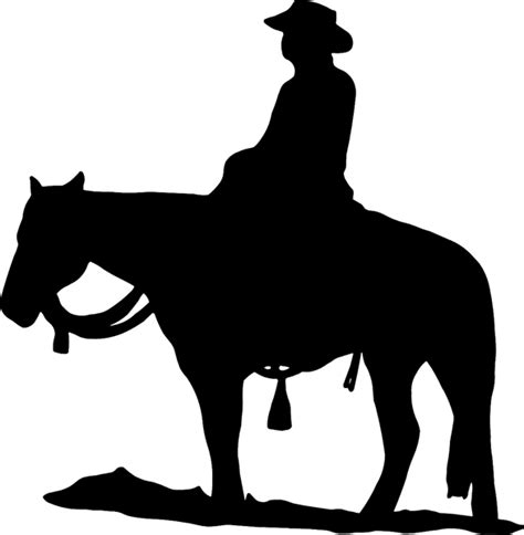 Cowboy Silhouette Clip Art - ClipArt Best