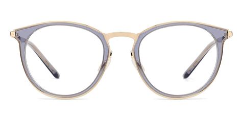 Clare - Round Blue Glasses for Women