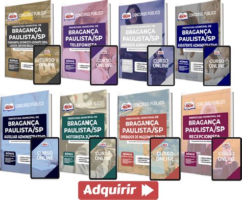 Apostilas 2022 Do Concurso Da Prefeitura De Bragança Paulista Sp Nas