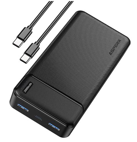 Prime Asperx Powerbank 20000mAh schnellladefunktion 22 5W 3 Geräte