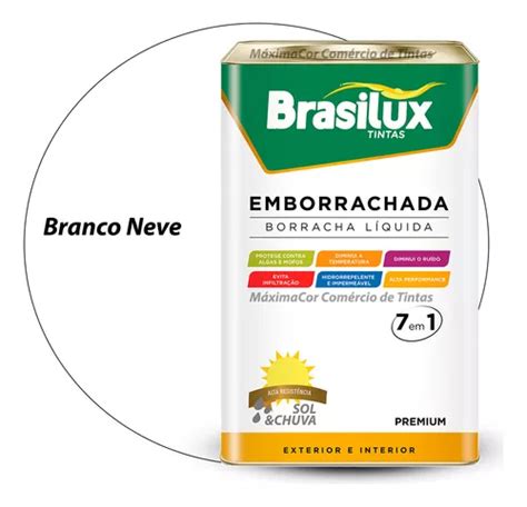 Tinta Emborrachada Brasilux Branco Neve Imperme Vel L