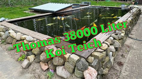 Thomas 38000 Liter Koi Teich Mit Stattlichem Besatz Und Kawarimono Ohne