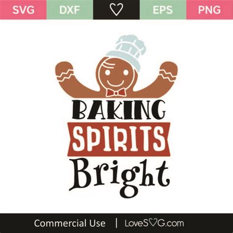 Baking Spirits Bright Svg Cut File Lovesvg