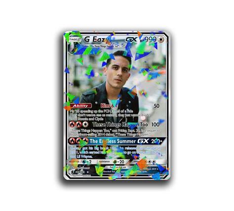 G Eazy Special Holographic Pokémon Collective GX Trading Card Etsy