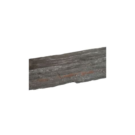 Bordure De Jardin En Schiste 100 X 10 X 6 Cm Finition Anthracite Et