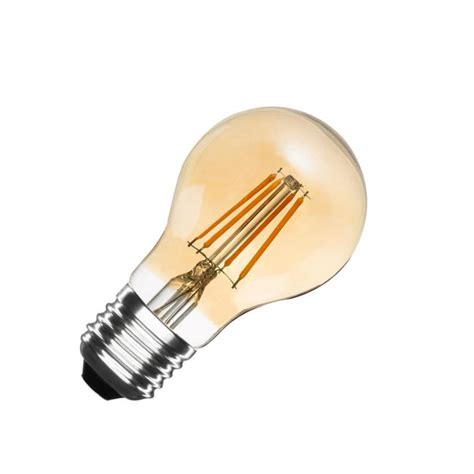 Ampoule Led Filament E27 6w 550 Lm A60 Dimmable Gold Blanc Chaud 2000k 2500k 360º Leroy Merlin