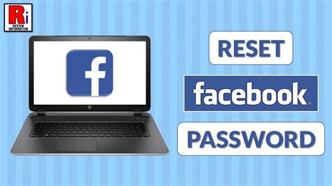 How To Reset Facebook Account Password From Computer Youtube