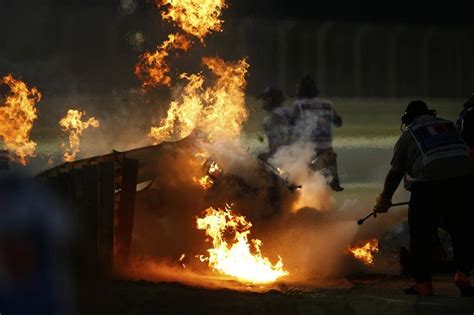 Vídeo un brutal accidente e incendio detiene la F1 en Bahrein