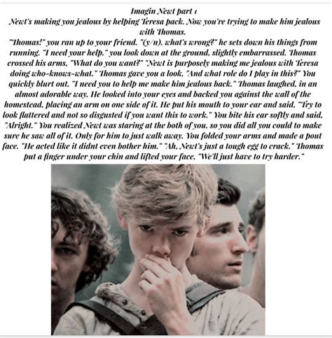 Newt Imagines Pt 1 Newt Imagines Maze Runner Imagine