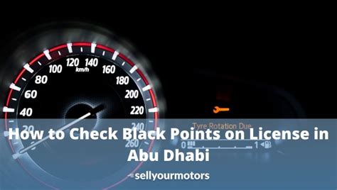 How To Check Black Points On License In Abu Dhabi