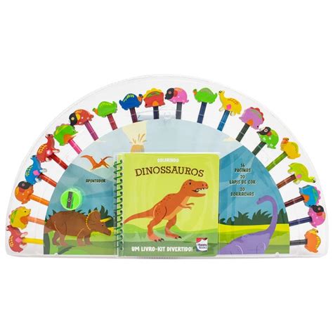 Um Livro Kit Divertido Desenhe Os Dinossauros HAPPY BOOKS