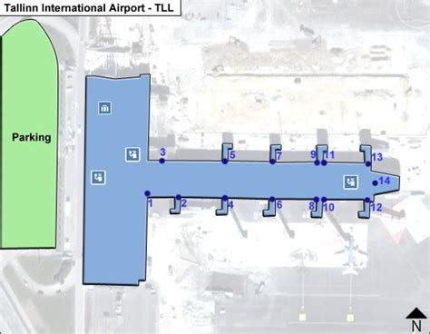 Tallinn TLL Airport Terminal Map