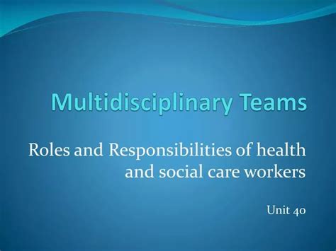 Ppt Multidisciplinary Teams Powerpoint Presentation Free Download