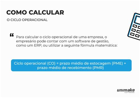 Ciclo Operacional E Financeiro Entenda A Unimake