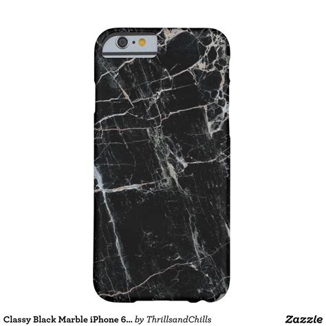 Classy Black Marble Iphone 6 Case Barely There Zazzle Marble Iphone Iphone 6 Case Black