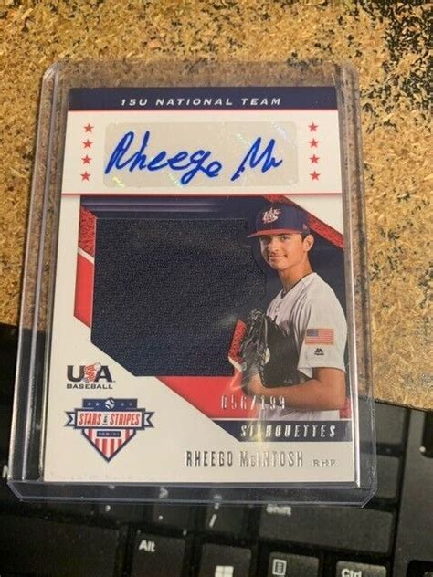 Panini Stars Stripes Rheego Mcintosh Rpa Auto Rookie