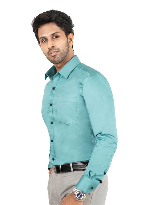 Signature Italiano Slim Fit Sky Blue Long Sleeve Shirt Signature