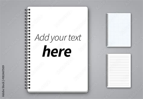 notepad page layouts stock template adobe stock