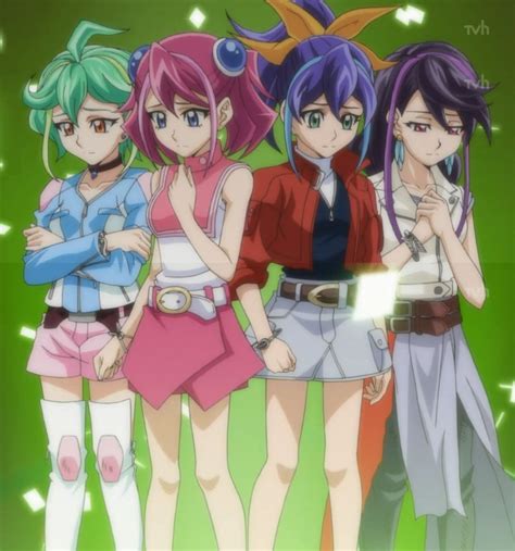 Yugioh Arc V The Four Girls In The World By Bluerathy S On Deviantart