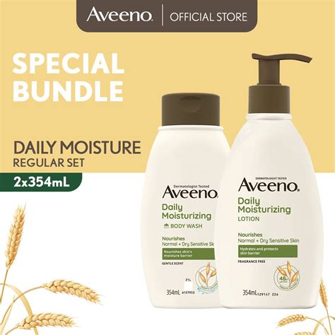 Jual Aveeno Daily Moisturizing Regular Set Aveeno Daily Moisturizing