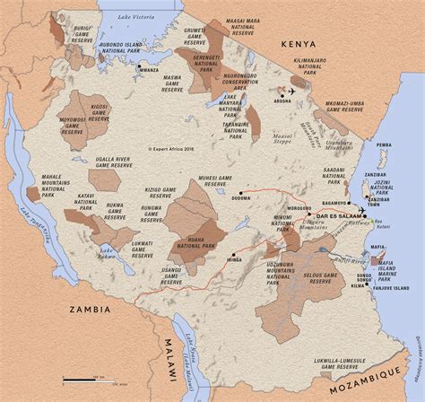 Road Map Of Tanzania