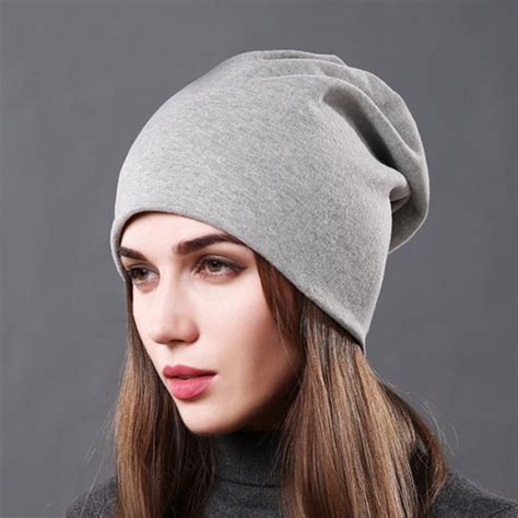 Buy Classic Women Cotton Hats Winter Warm Knitted Thin Cap Fashion